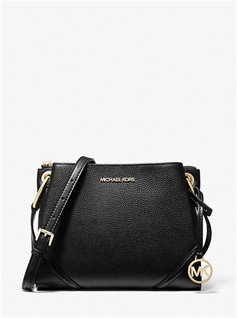 Nicole Large Pebbled Leather Crossbody Bag 